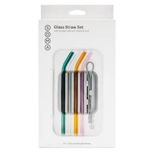 SOMA Glass Straw Set - Multi Color